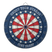 Patriotic American Dartboard Wall Art Design Dartbord (Voorkant)
