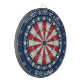 Patriotic American Dartboard Wall Art Design Dartbord (Voorkant Links)