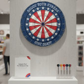 Patriotic American Dartboard Wall Art Design Dartbord