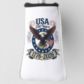 Patriotic American Eagle 250 Years 1776-2026 Golfheadcover (Draai 90)