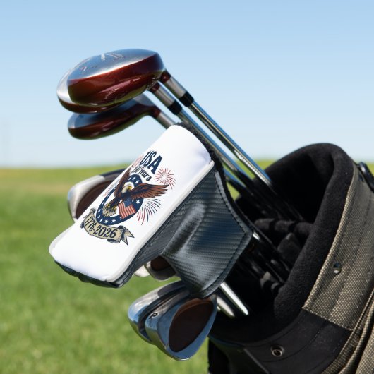 Patriotic American Eagle 250 Years 1776-2026 Golfheadcover (Insitu)
