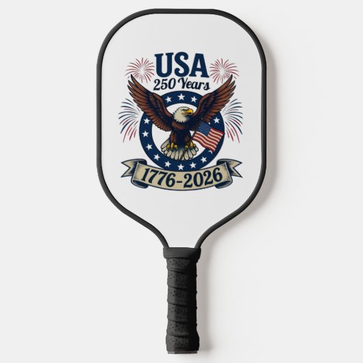 Patriotic American Eagle 250 Years 1776-2026 Pickleball Paddle (Voorkant)
