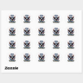Patriotic American Eagle 250 Years 1776-2026 Ronde Sticker (Vel)
