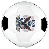 Patriotic American Eagle 250 Years 1776-2026 Voetbal (Gedraaid)