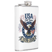 Patriotic American Eagle 250 Years Heupfles (Rechts)