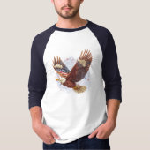 Patriotic American Eagle Baseball Shirt (Voorkant)