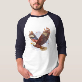 Patriotic American Eagle Baseball Shirt