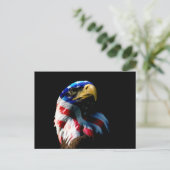 Patriotic American Eagle Briefkaart (Staand voorkant)