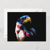 Patriotic American Eagle Briefkaart (Voorkant / Achterkant)