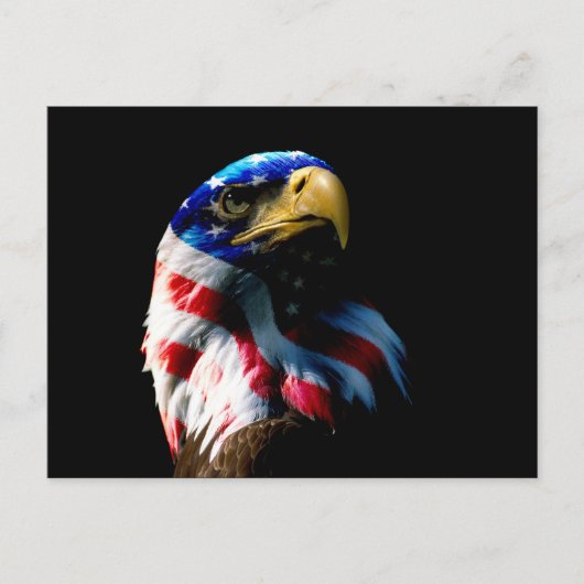 Patriotic American Eagle Briefkaart (Voorkant)