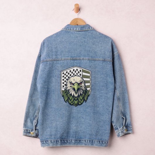 Patriotic American Eagle Denim Jacket (Hangar)