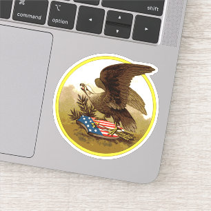 Patriotic American Eagle en Shield Sticker