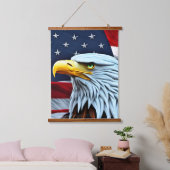 Patriotic American Eagle Hangend Wandkleed (Slaapkamer)