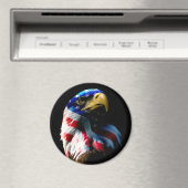 Patriotic American Eagle Magneet (Insitu (Vaatwasser))