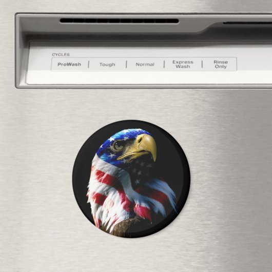 Patriotic American Eagle Magneet (Insitu (Vaatwasser))