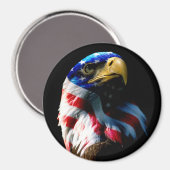 Patriotic American Eagle Magneet (Voorkant / Achterkant)