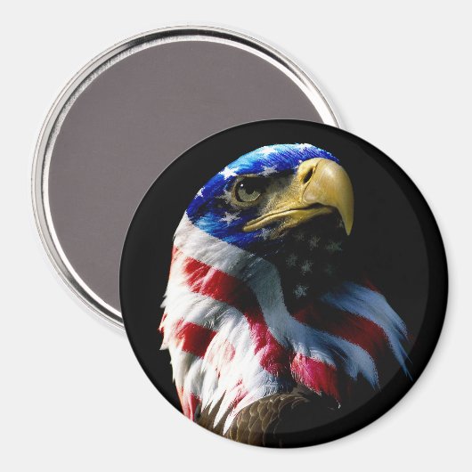Patriotic American Eagle Magneet (Voorkant / Achterkant)