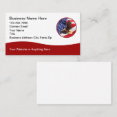 Patriotic American Eagle Modern Business Cards Visitekaartje (Voorkant / Achterkant)