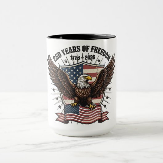 Patriotic American Eagle Mok (Midden)