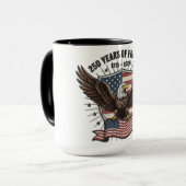 Patriotic American Eagle Mok (Voorkant links)
