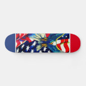 Patriotic American Eagle Persoonlijk Skateboard (Horizontaal)