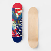 Patriotic American Eagle Persoonlijk Skateboard (Voorkant)