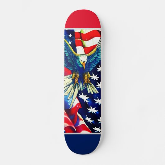 Patriotic American Eagle Persoonlijk Skateboard (Voorkant)