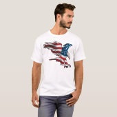 Patriotic American Eagle T-shirt (Voorkant volledig)