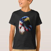 Patriotic American Eagle T-shirt (Voorkant)