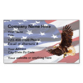 Patriotic American Eagle Visitekaartje Magneet (Voorkant)