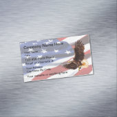 Patriotic American Eagle Visitekaartje Magneet (Voorbeeld)