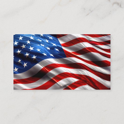 Patriotic American Electrician Theme Business Card Visitekaartje (Achterkant)