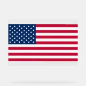 Patriotic American Flag Acrylic Sign Acryl Bord (Voorkant)
