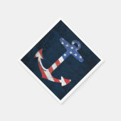 Patriotic American Flag Anchor Nautical US Servet (Hoek)