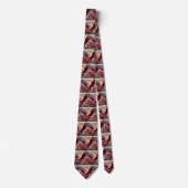 Patriotic American Flag and Eagle Stropdas (Voorkant)