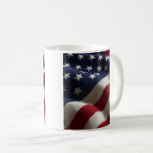 Patriotic American flag Coffee Mug Koffiemok (Voorkant rechts)