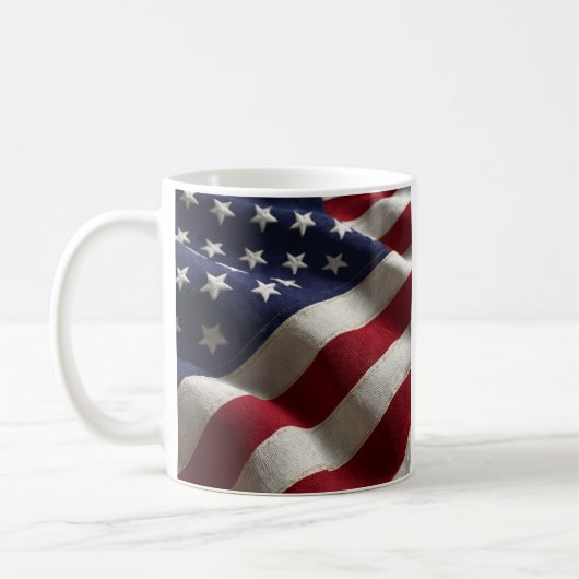 Patriotic American flag Coffee Mug Koffiemok (Links)