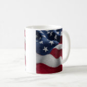 Patriotic American flag Coffee Mug Koffiemok (Voorkant rechts)