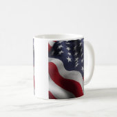 Patriotic American flag Koffiemok (Voorkant rechts)