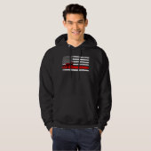 Patriotic American Flag Logger Men Womens Kids Log Hoodie (Voorkant volledig)
