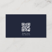 Patriotic American Flag QR Code Professional Visitekaartje (Achterkant)