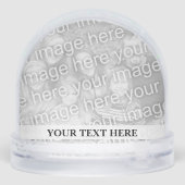 Patriotic American flag snow globe with your photo Sneeuwbol (Achterkant)