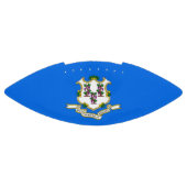 Patriotic american football with Connecticut flag (Paneel)