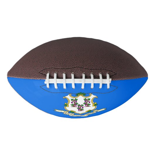 Patriotic american football with Connecticut flag (Voorkant)