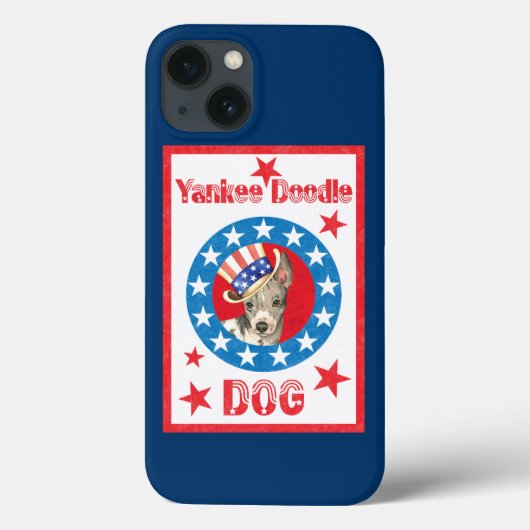 Patriotic American Hairless Terrier Case-Mate iPhone Case (Achterkant)