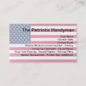 Patriotic American Handyman Services Visitekaartje (Voorkant)