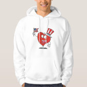 Patriotic American Heart Hoodie (Voorkant)
