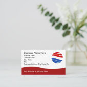 Patriotic American Theme Modern Business Cards Visitekaartje (Staand voorkant)