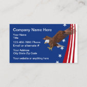 Patriotic Americana Theme Eagle Visitekaartje (Voorkant)