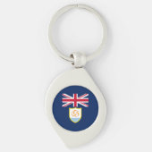 Patriotic Anguilla Flag Sleutelhanger (Voorkant)
